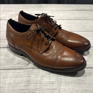 Men’s Cole Haan Jefferson Cap Toe Dress Oxford shoes size 9 brown